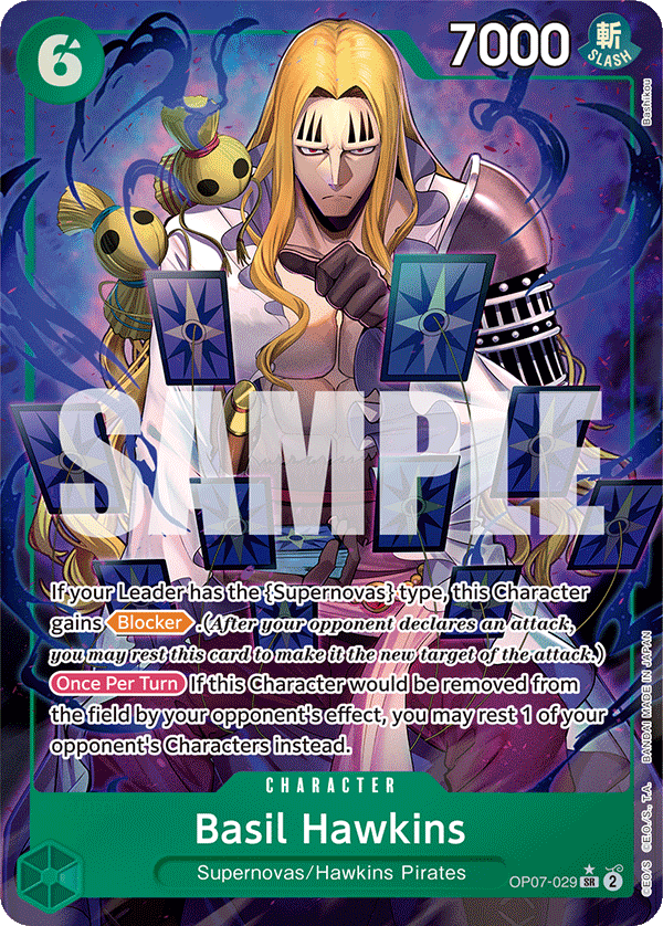 Basil Hawkins - onepiece TCG Card