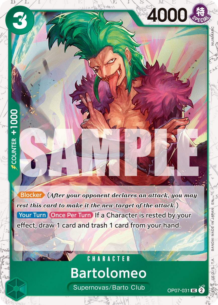 Bartolomeo - onepiece TCG Card