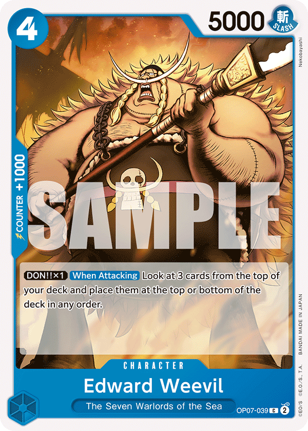 Edward Weevil - onepiece TCG Card