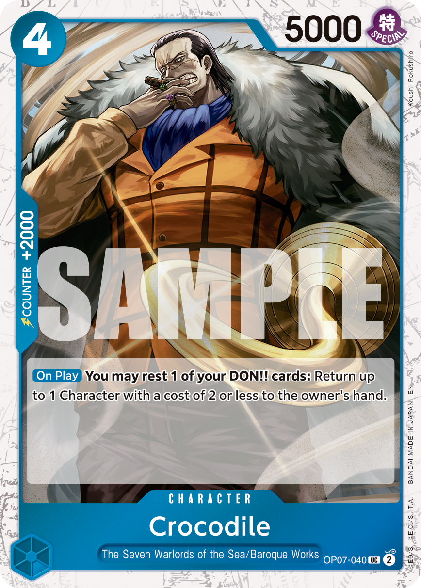 Crocodile - onepiece TCG Card