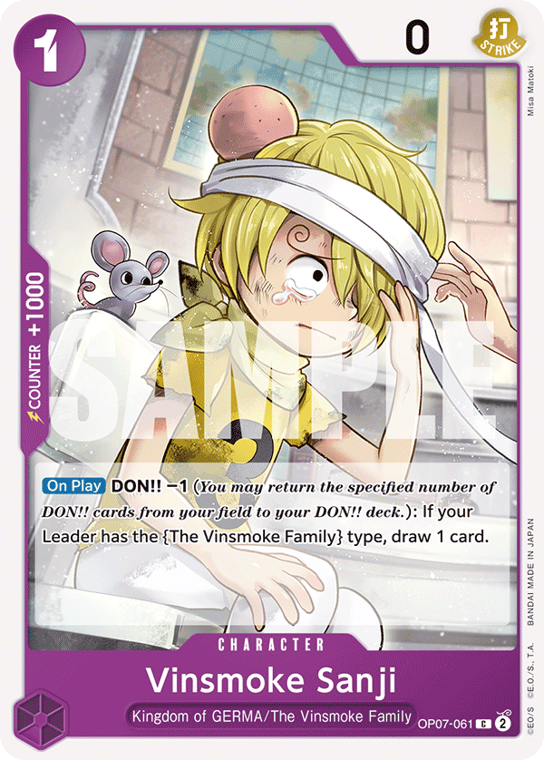 Vinsmoke Sanji - onepiece TCG Card