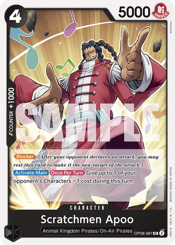 Scratchmen Apoo - onepiece TCG Card