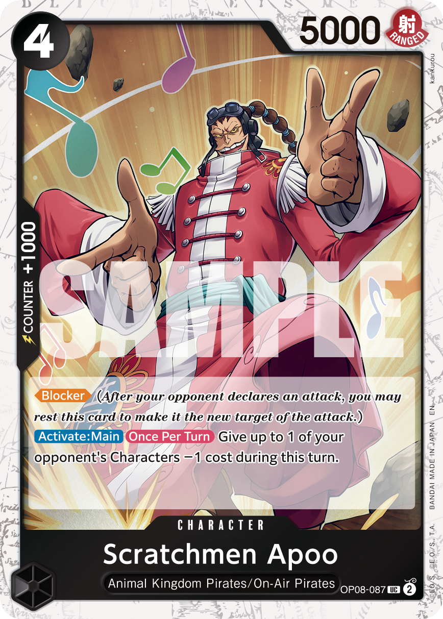 Scratchmen Apoo - onepiece TCG Card