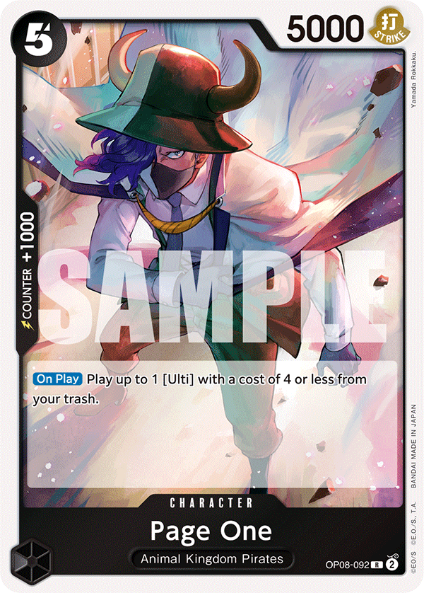 Page One - onepiece TCG Card