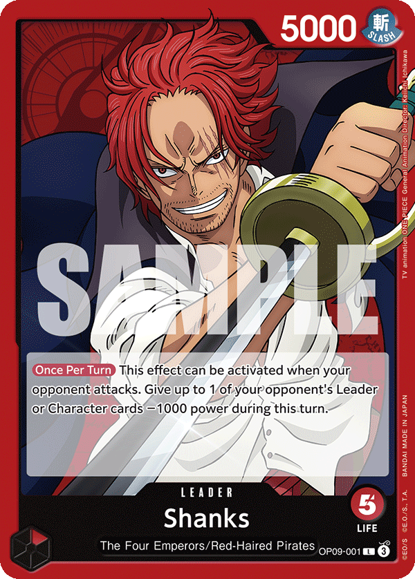 Shanks - onepiece TCG Card