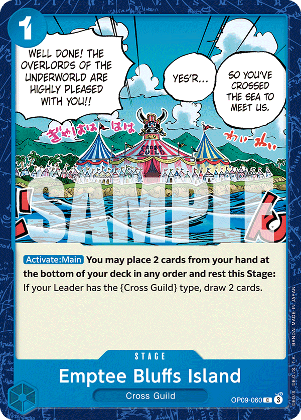 Emptee Bluffs Island - onepiece TCG Card