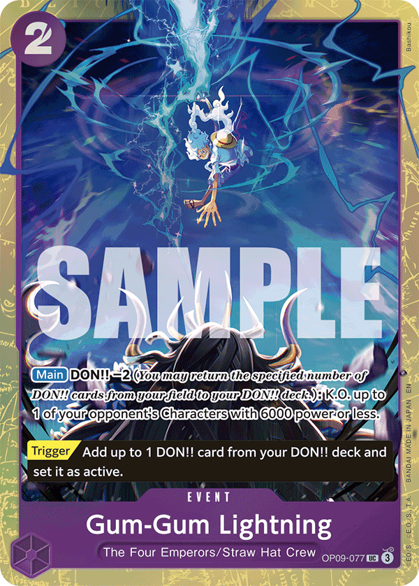 Gum-Gum Lightning - onepiece TCG Card
