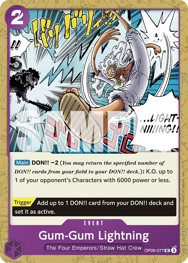Gum-Gum Lightning - onepiece TCG Card