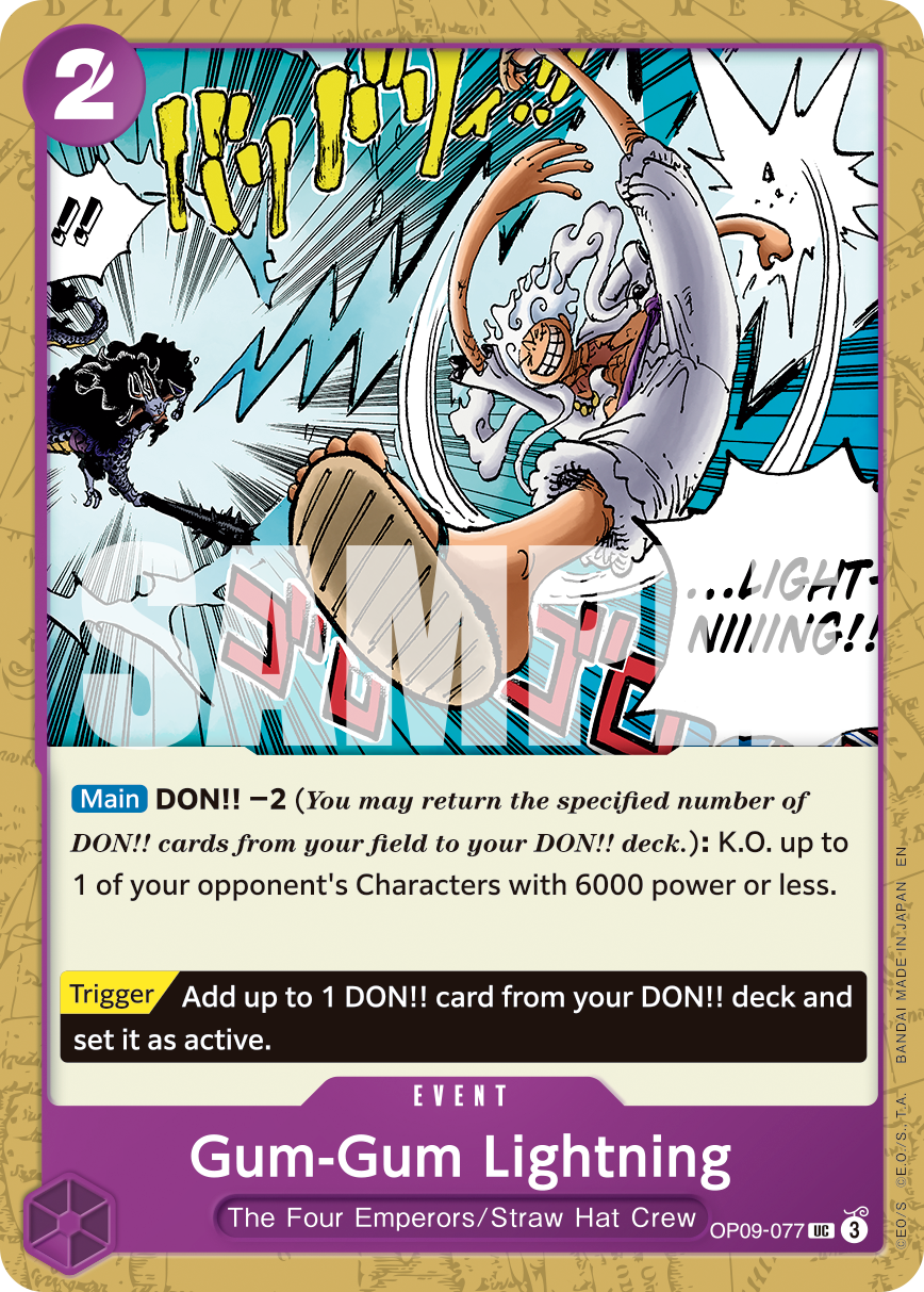 Gum-Gum Lightning - onepiece TCG Card