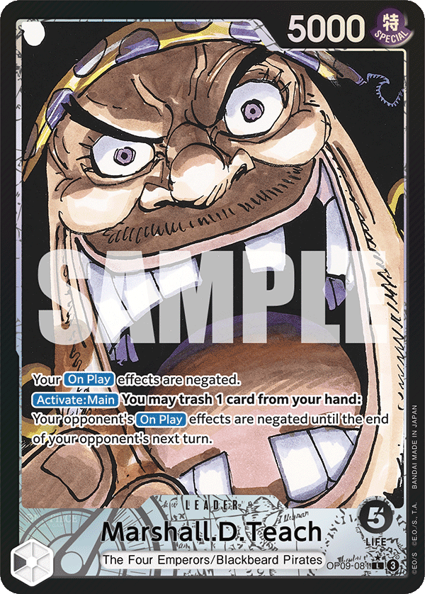 Marshall.D.Teach - onepiece TCG Card