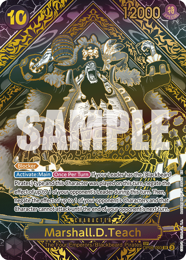Marshall.D.Teach - onepiece TCG Card
