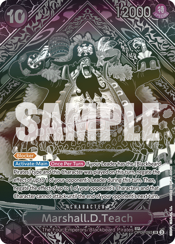 Marshall.D.Teach - onepiece TCG Card
