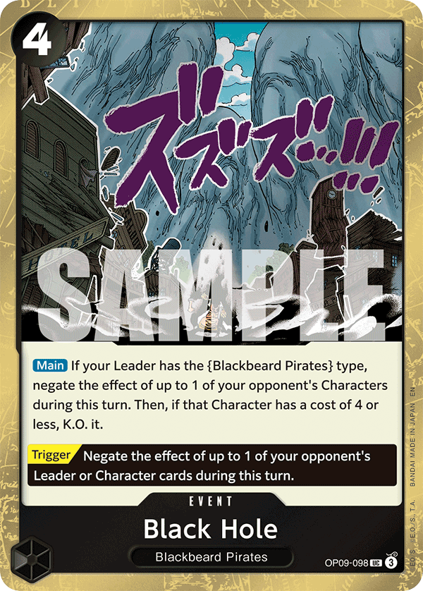Black Hole - onepiece TCG Card