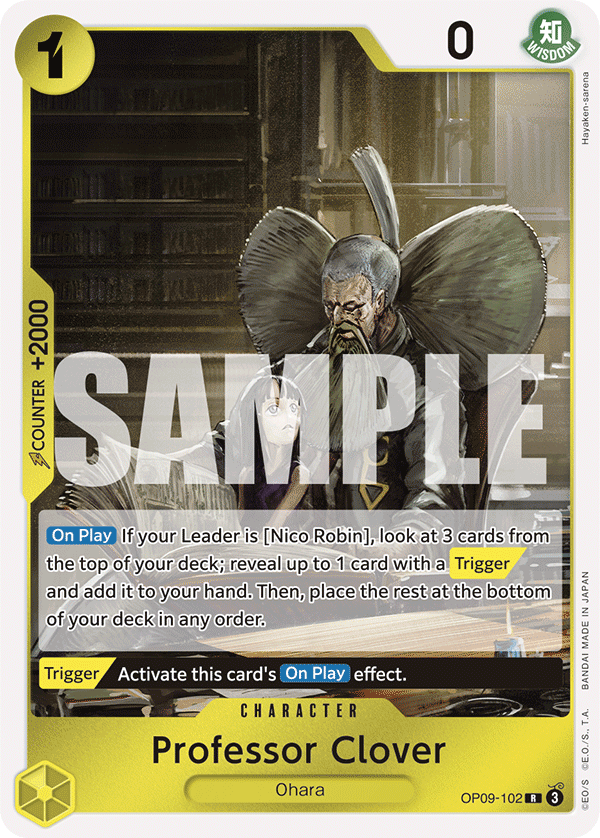 Professor Clover - onepiece TCG Card