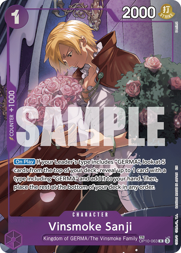 Vinsmoke Sanji - onepiece TCG Card
