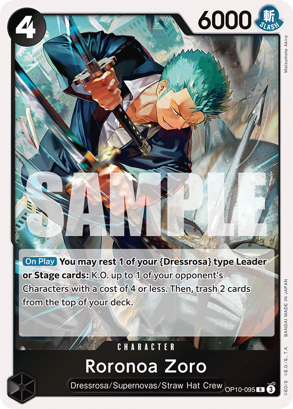 Roronoa Zoro - onepiece TCG Card
