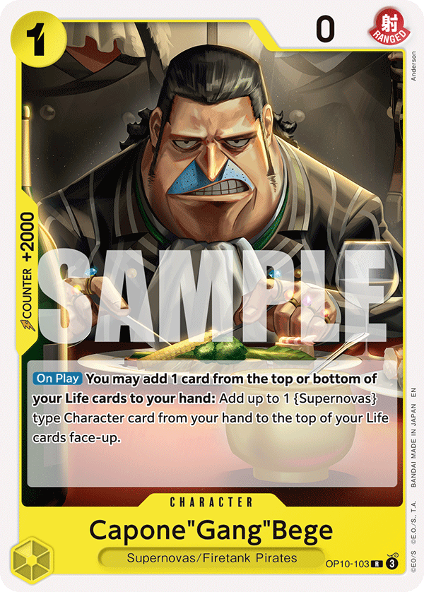 Capone"Gang"Bege - onepiece TCG Card
