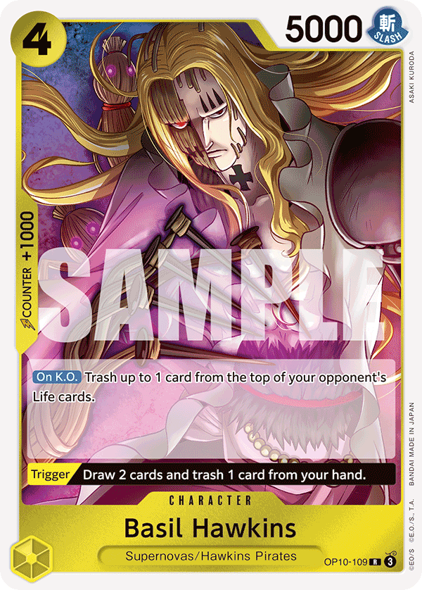 Basil Hawkins - onepiece TCG Card