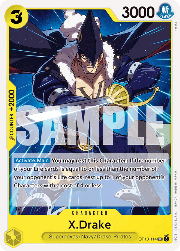 X.Drake - onepiece TCG Card