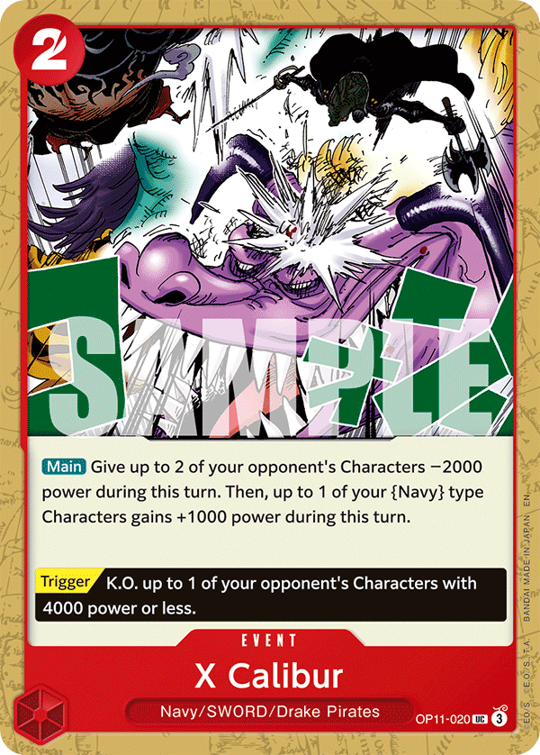 X Calibur - onepiece TCG Card