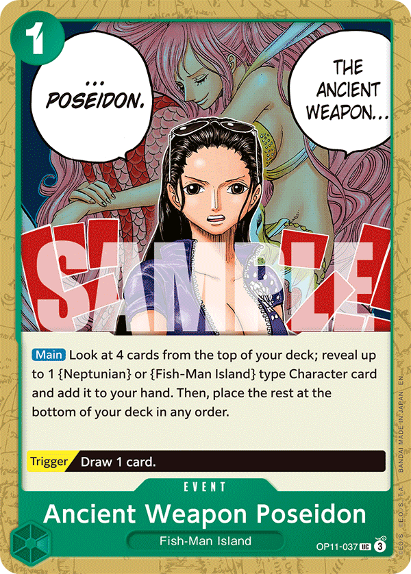 Ancient Weapon Poseidon - onepiece TCG Card