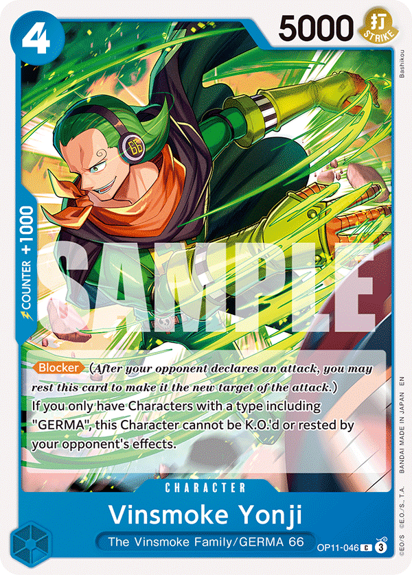 Vinsmoke Yonji - onepiece TCG Card