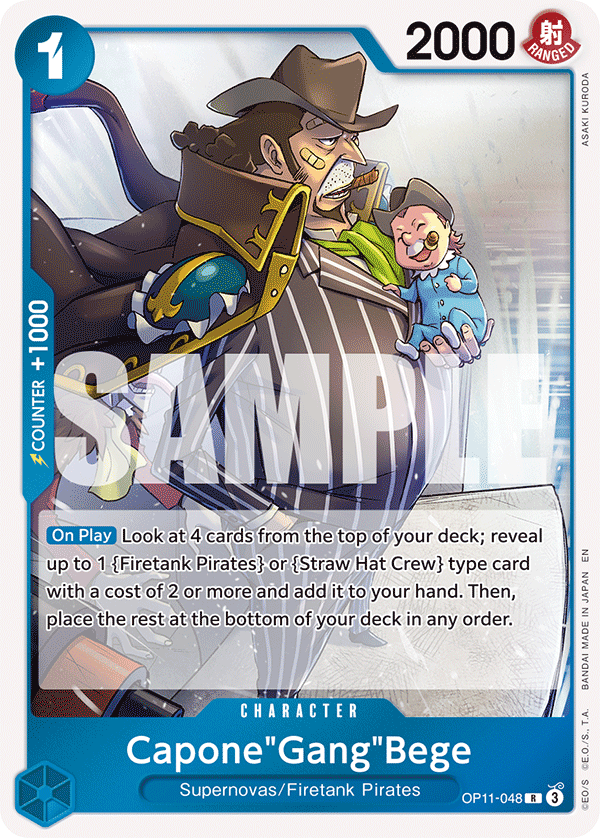 Capone"Gang"Bege - onepiece TCG Card