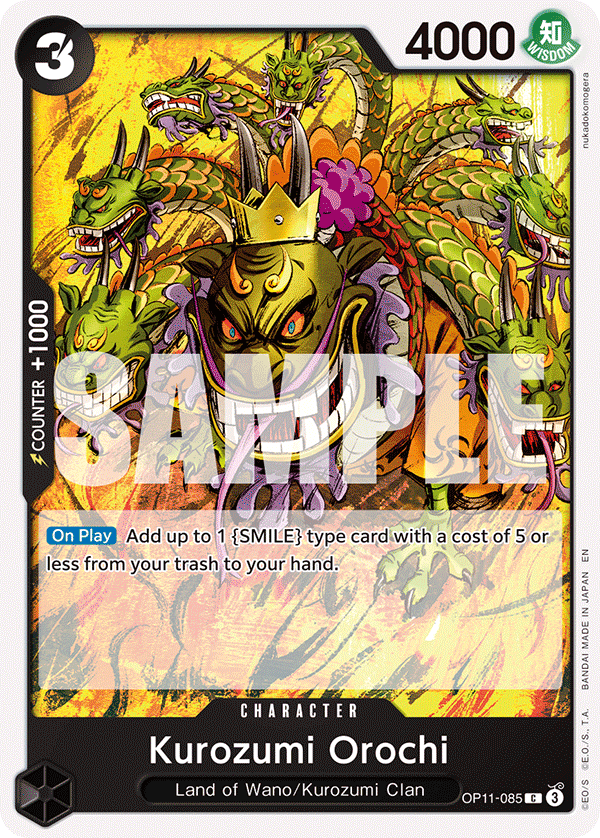 Kurozumi Orochi - onepiece TCG Card