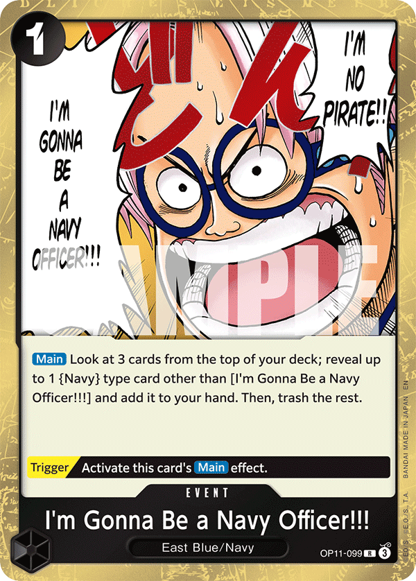 I'm Gonna Be a Navy Officer!!! - onepiece TCG Card
