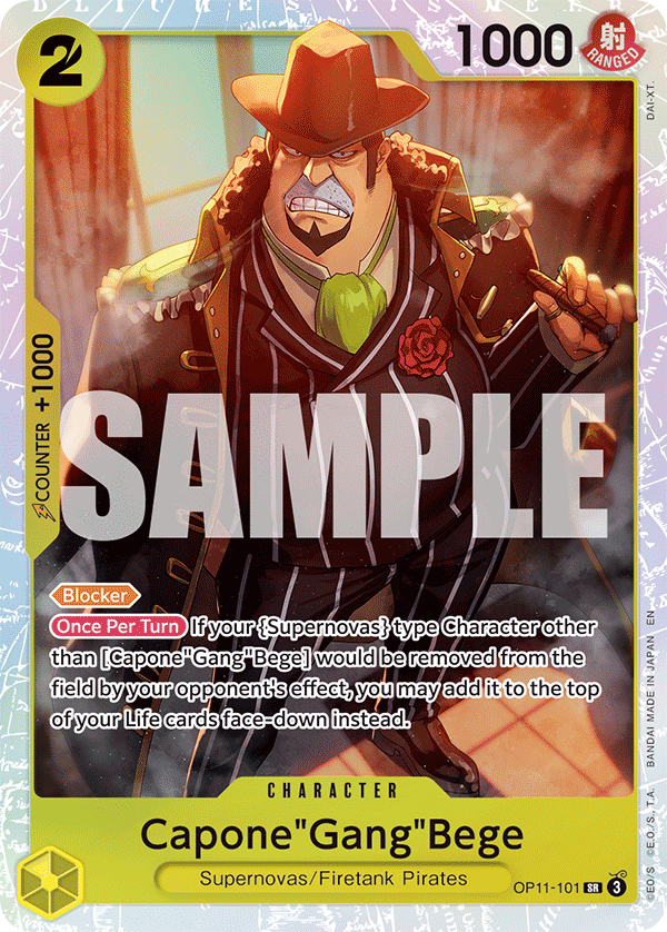 Capone"Gang"Bege - onepiece TCG Card