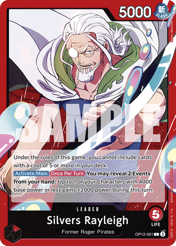 Silvers Rayleigh - onepiece TCG Card