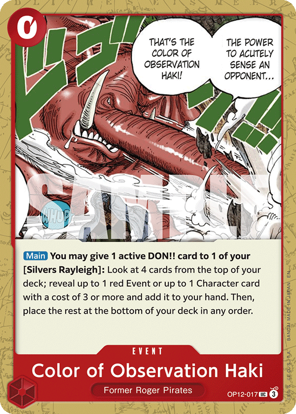 Color of Observation Haki - onepiece TCG Card