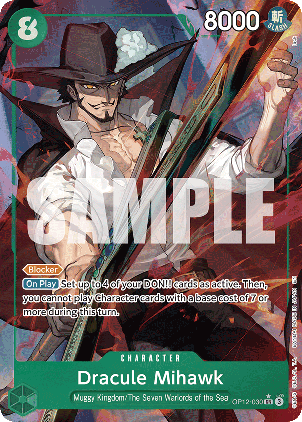 Dracule Mihawk - onepiece TCG Card