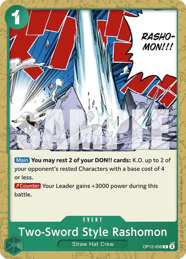 Two-Sword Style Rashomon - onepiece TCG Card