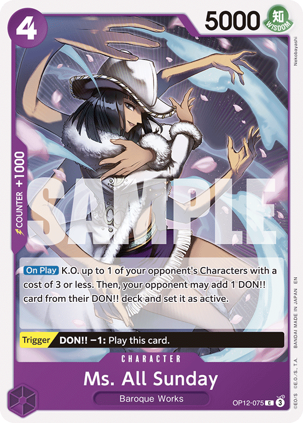 Ms. All Sunday - onepiece TCG Card
