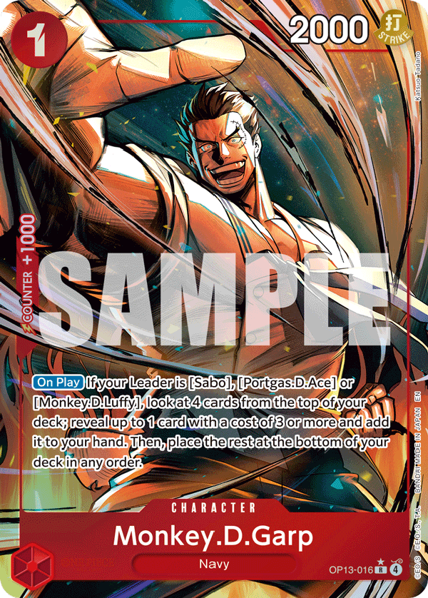 Monkey.D.Garp - onepiece TCG Card