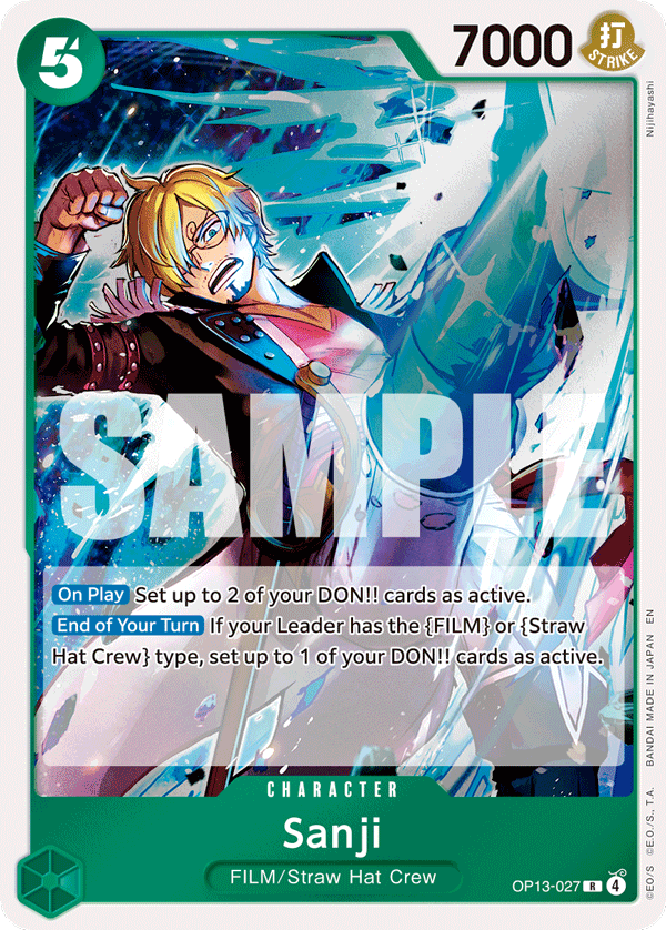 Sanji - onepiece TCG Card