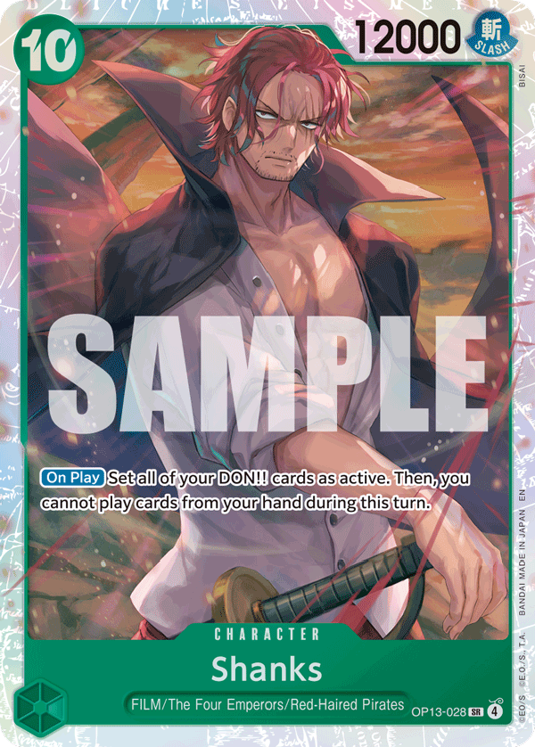 Shanks - onepiece TCG Card