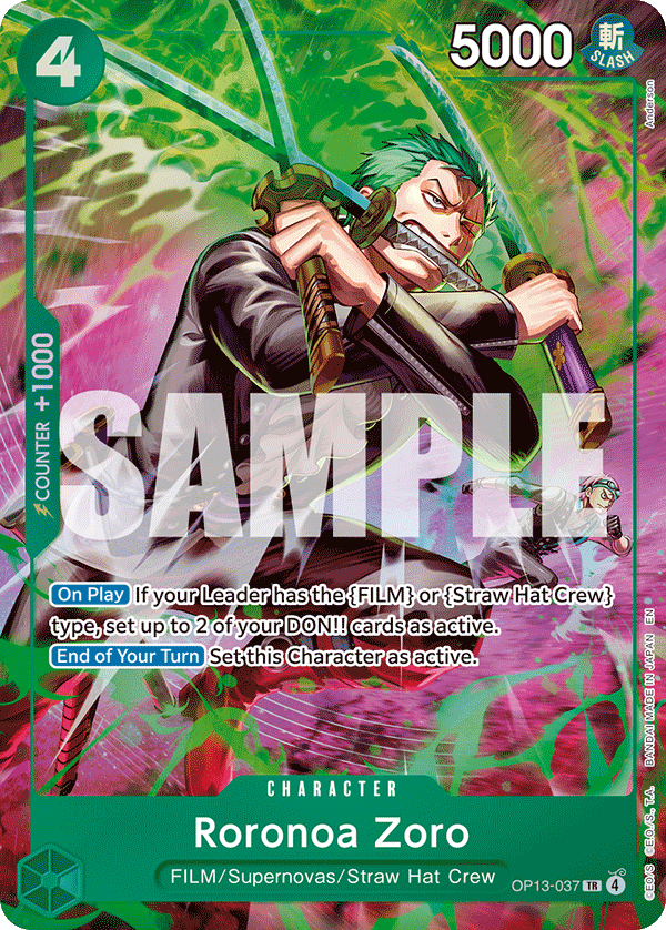 Roronoa Zoro - onepiece TCG Card
