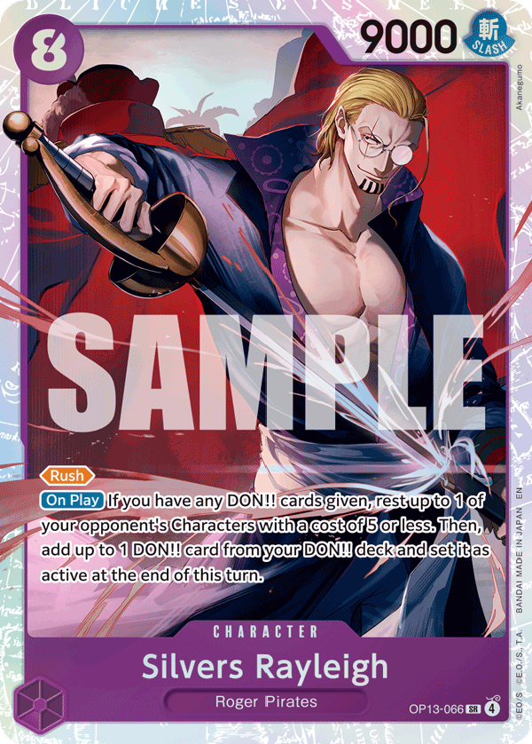Silvers Rayleigh - onepiece TCG Card