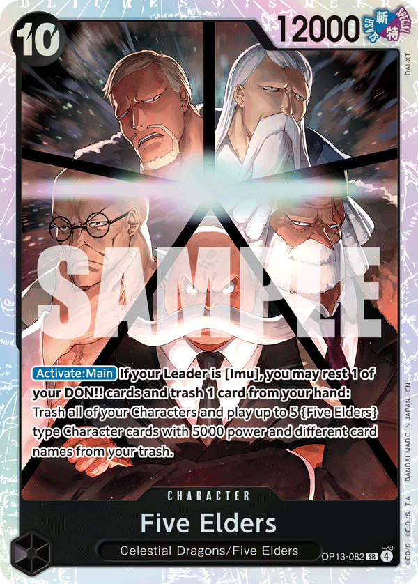 Five Elders - onepiece TCG Card