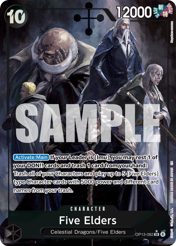 Five Elders - onepiece TCG Card