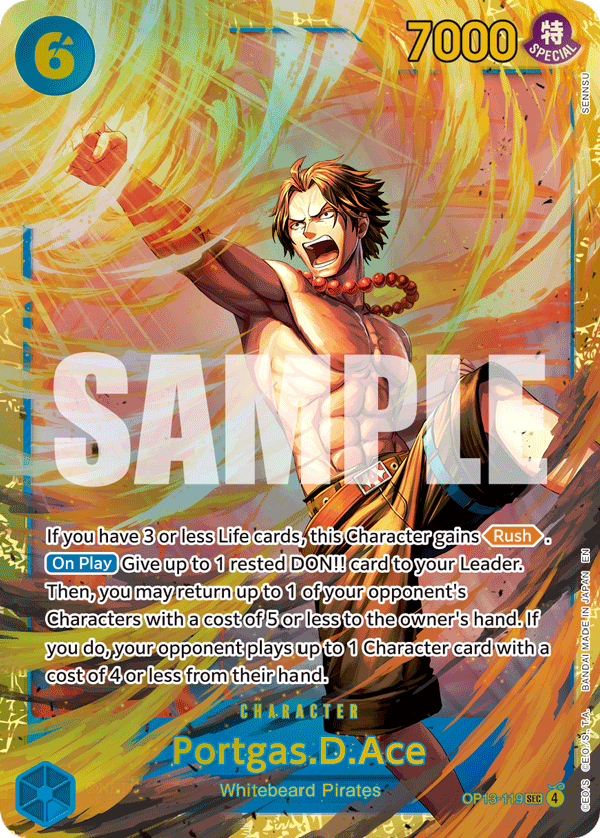Portgas.D.Ace - onepiece TCG Card