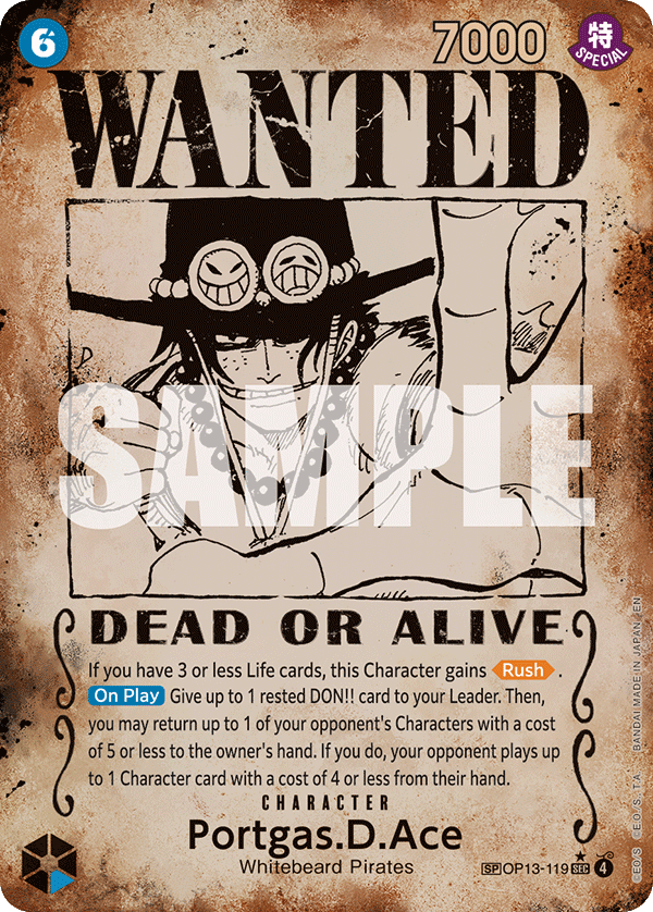 Portgas.D.Ace - onepiece TCG Card