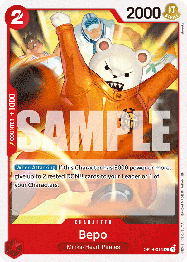 Bepo - onepiece TCG Card