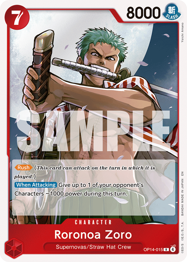 Roronoa Zoro - onepiece TCG Card