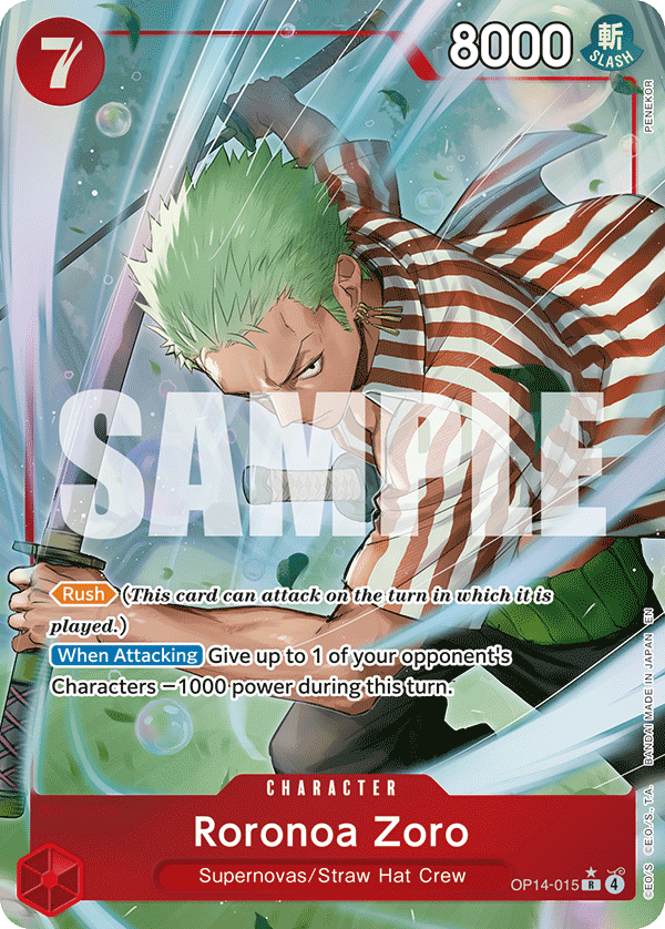 Roronoa Zoro - onepiece TCG Card
