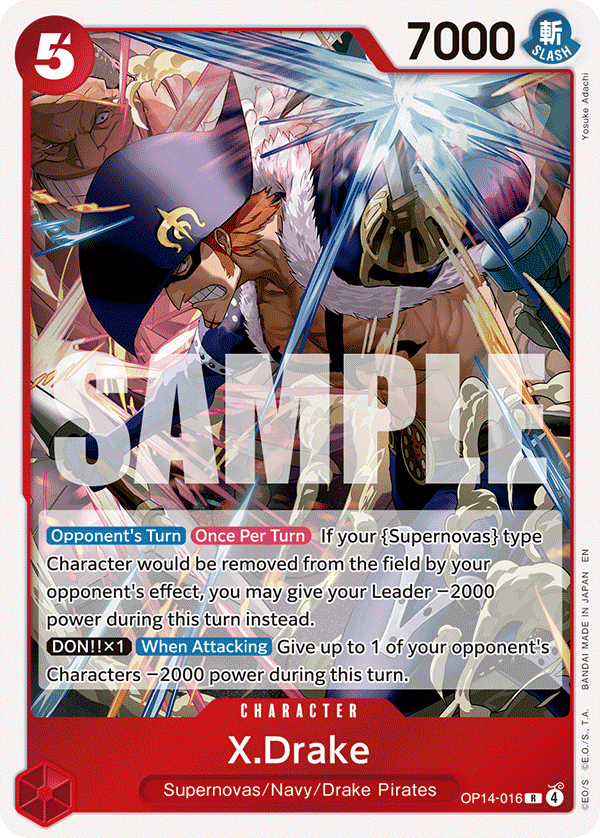 X.Drake - onepiece TCG Card