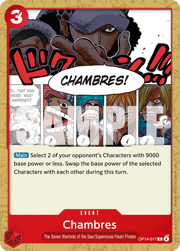 Chambres - onepiece TCG Card