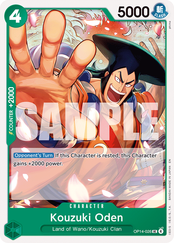Kouzuki Oden - onepiece TCG Card